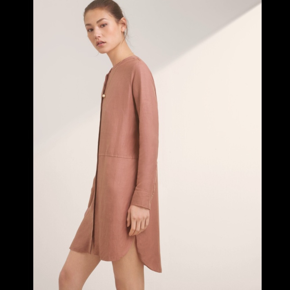 EUC WILFRED BOSSUT SHIRT DRESS (ASHEN)